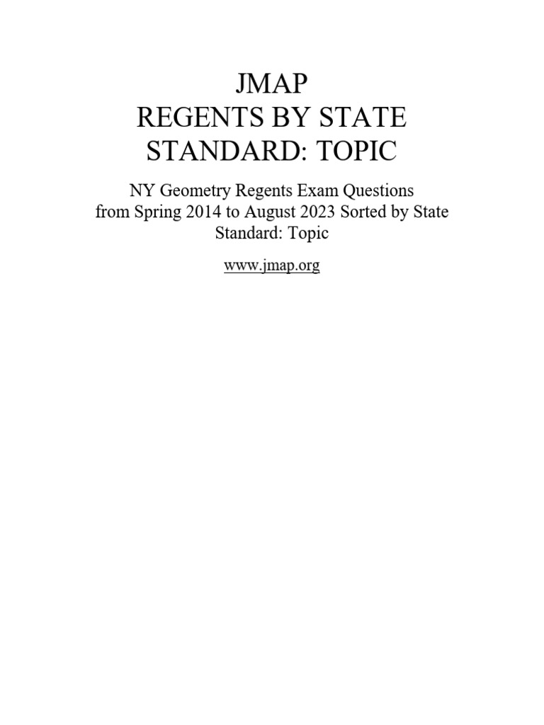 NY Geometry Exam Questions_1 | PDF | Rectangle | Circle