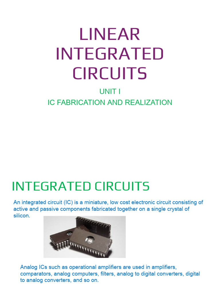 LIC Unit 1 | PDF