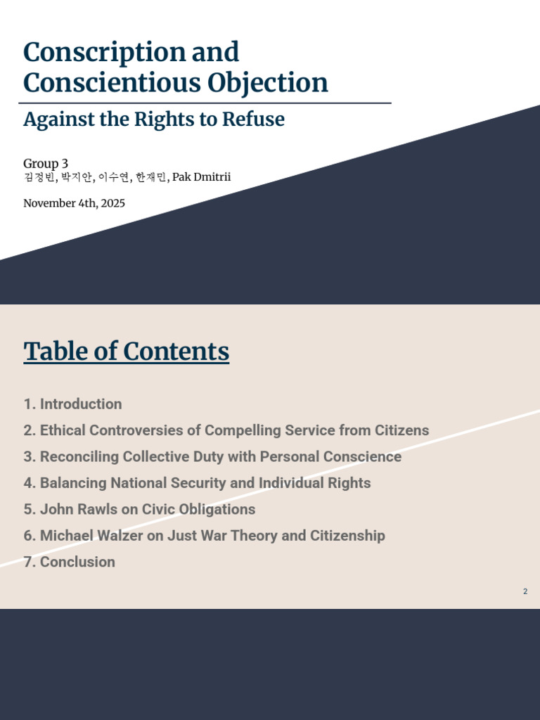 Opposing Conscientious Objection, Group 3 | PDF