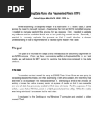 Examining Data Runs of A Fragmented File in NTFS