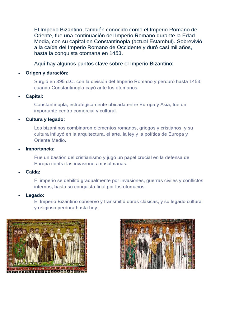 El Imperio Bizantino | PDF