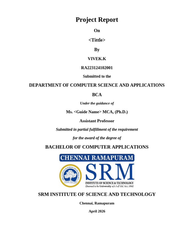 Mini Project Documentation Format 2026-1 | PDF | Computer Security ...