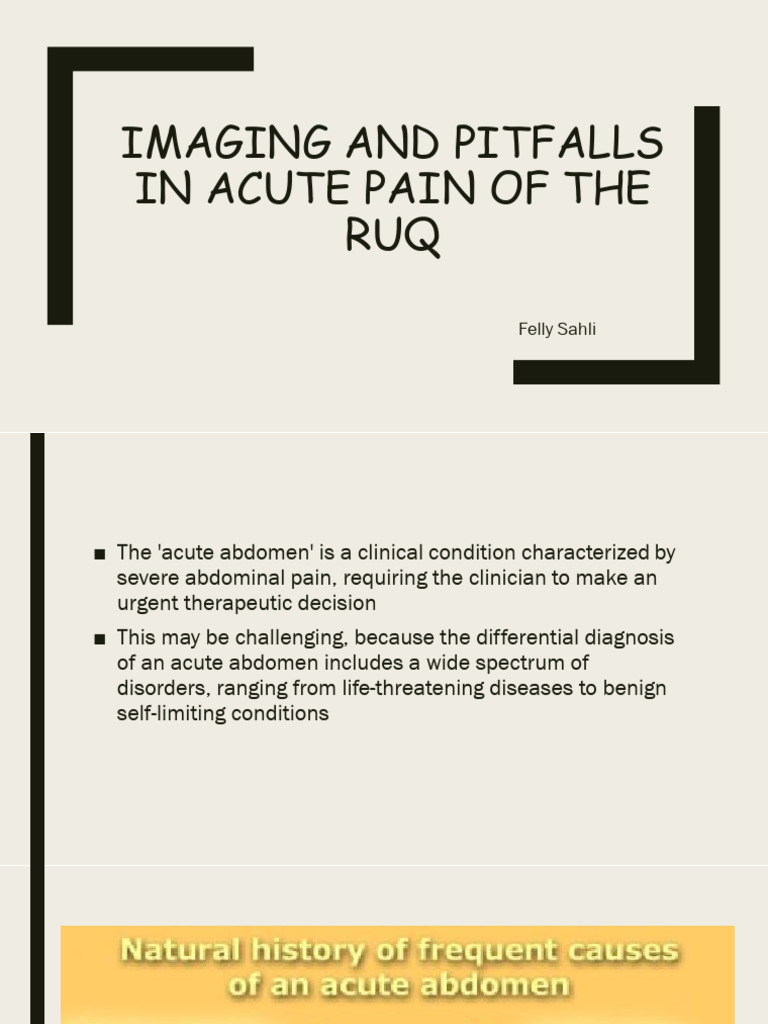 Acute RUQ Pain PPt | PDF