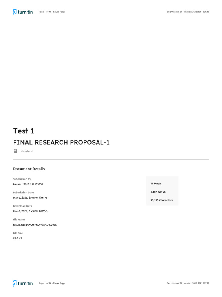 FINAL RESEARCH PROPOSAL-1 | PDF | Citation | Publishing