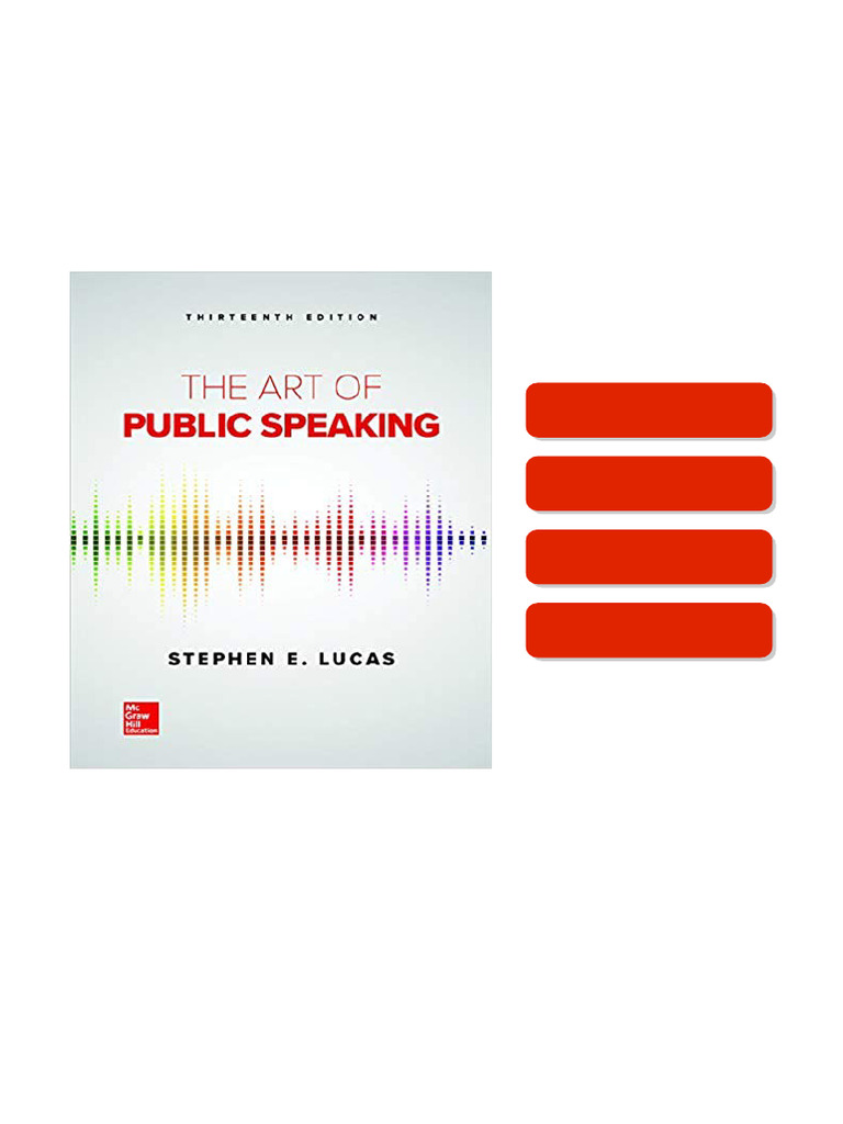 The Art of Public Speaking 13th Edition by Stephen Lucas full chapters ...