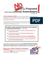 Vote NO On The Proposed Consitutional Amendment - HJRCA 49