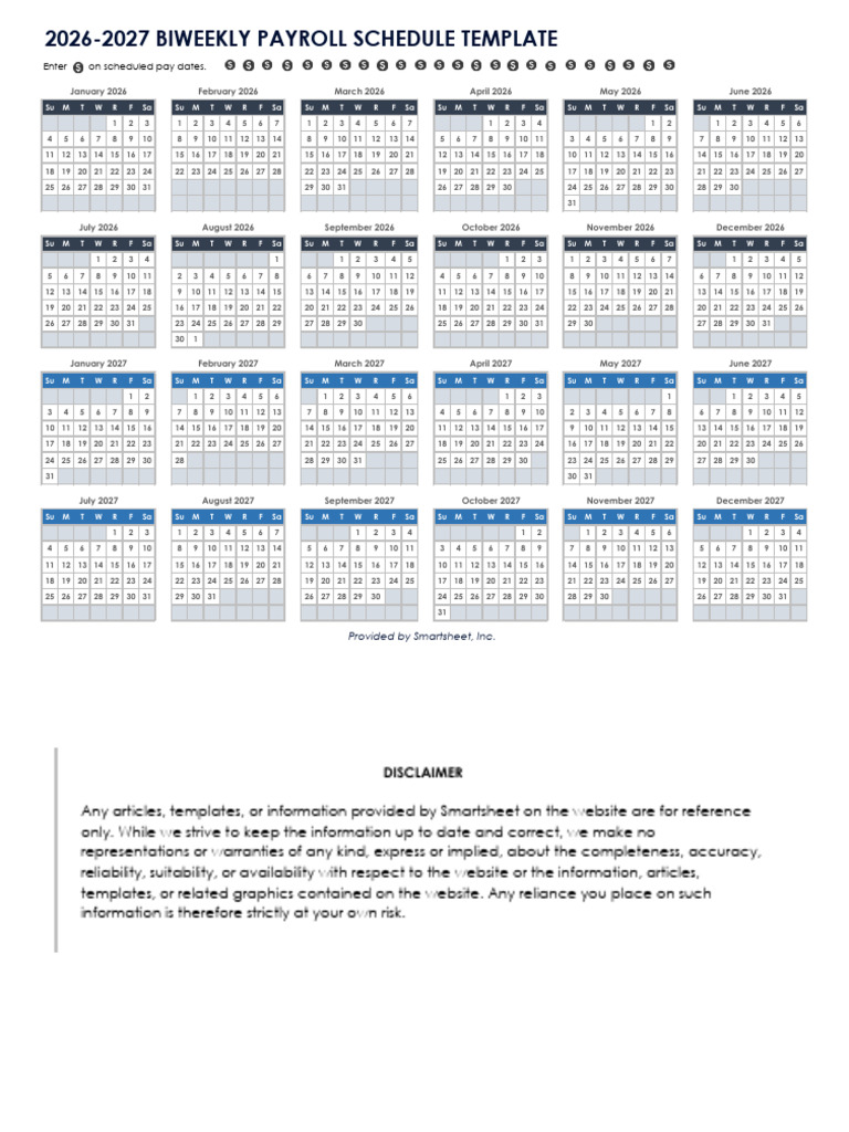 Payroll Schedule Template PDF (1) | PDF