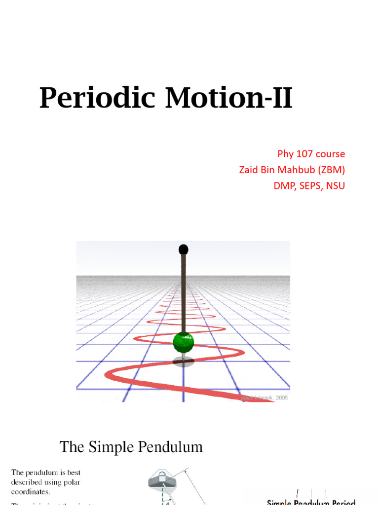oscillations_slides2 | PDF | Oscillation | Pendulum