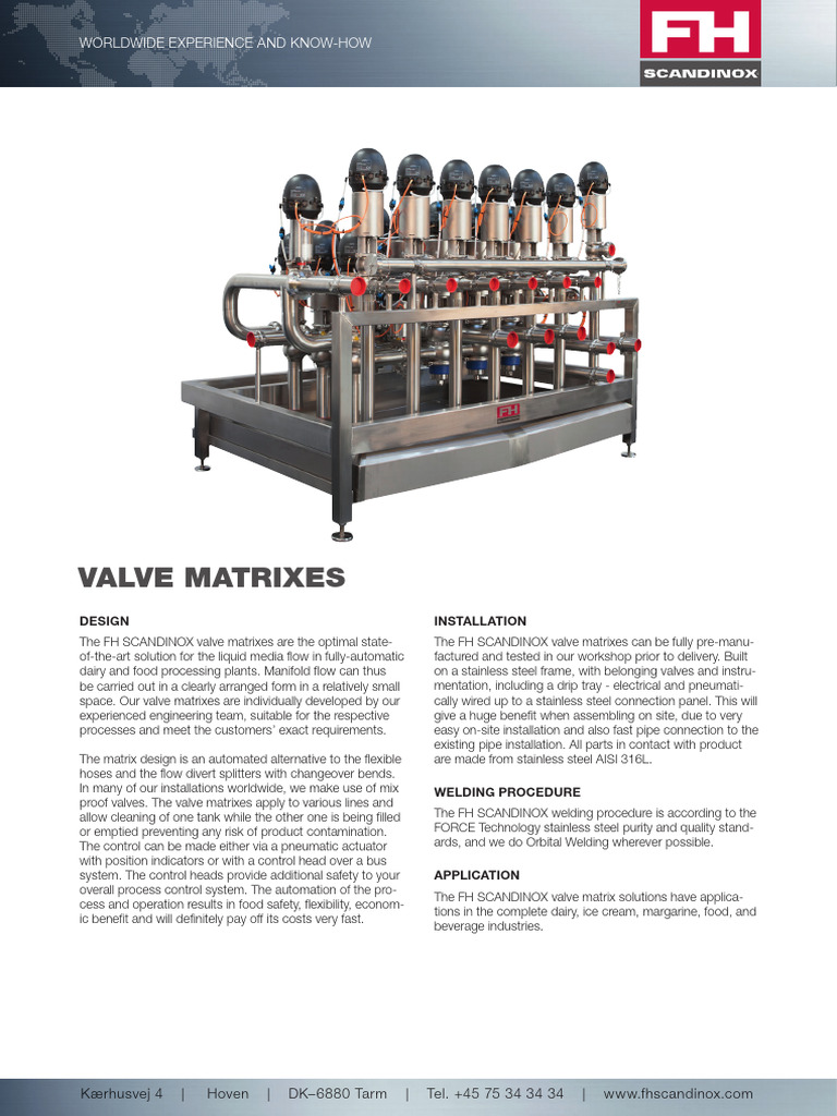 FHS_dataark_ValveMatrix | PDF