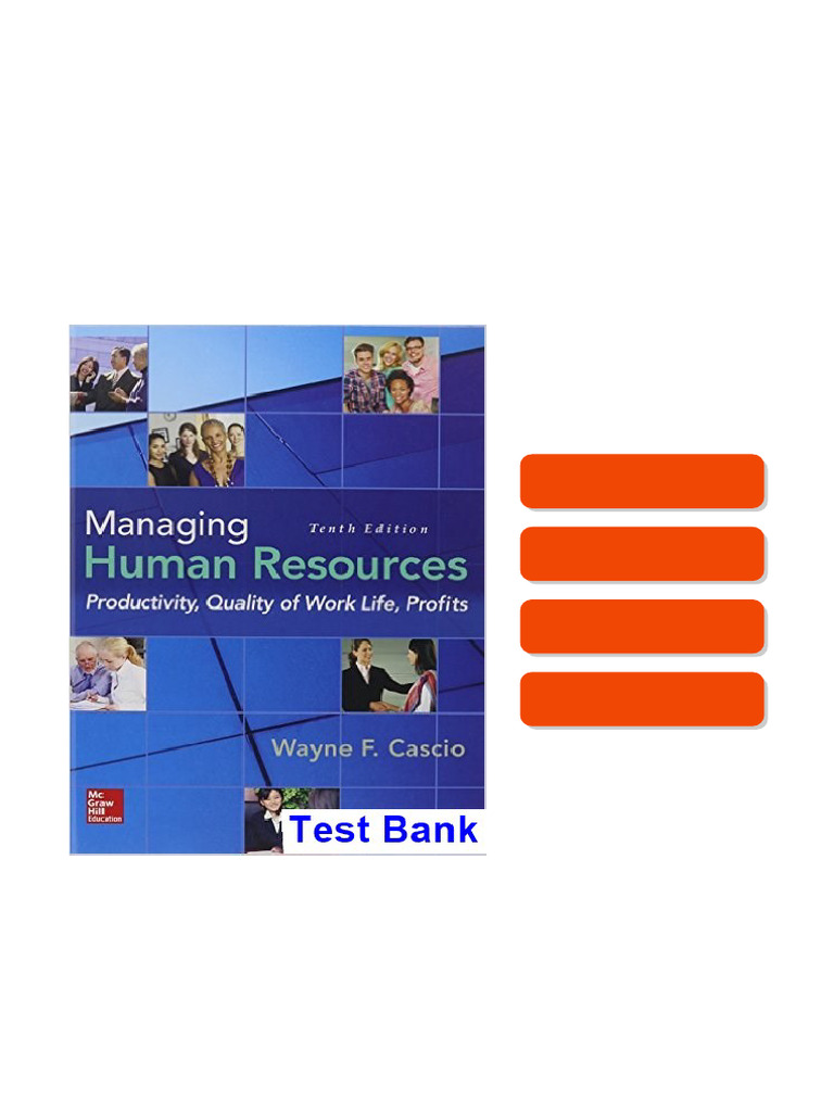 Managing Human Resources Productivity Quality of Work Life Profits 10th ...