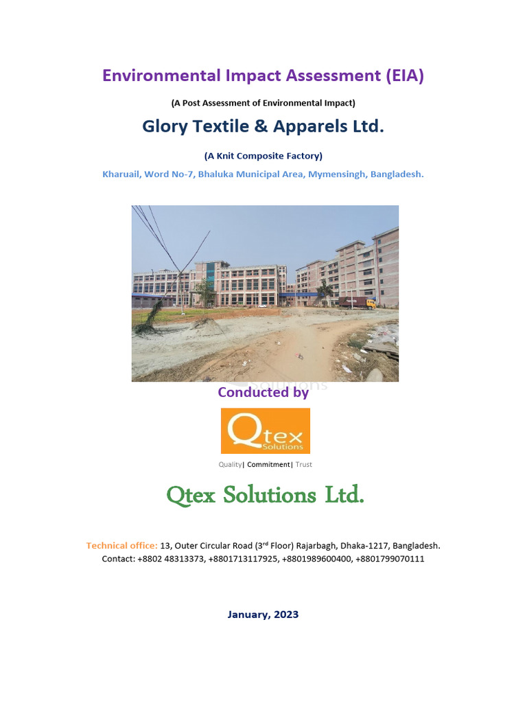 ESIA_GTAL_2023_Qtex_2023 (1) | PDF | Environmental Impact Assessment ...