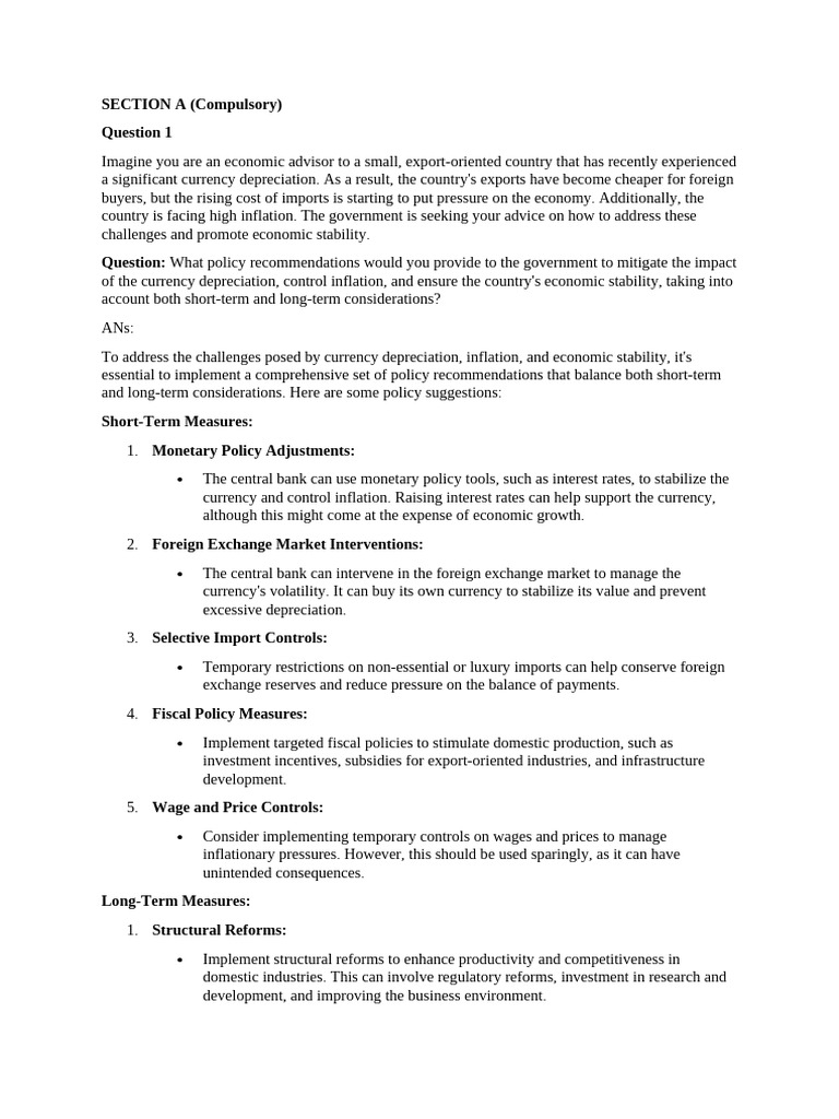 International Economics EC 415 test | PDF