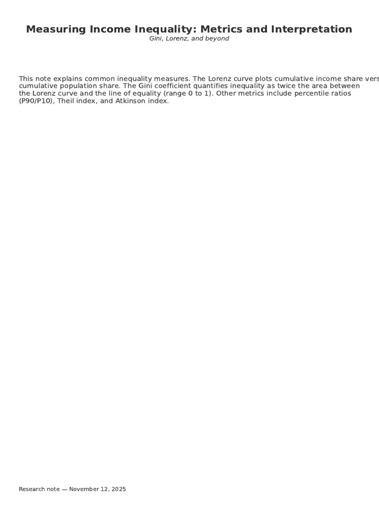07 Income Inequality Metrics Note | PDF