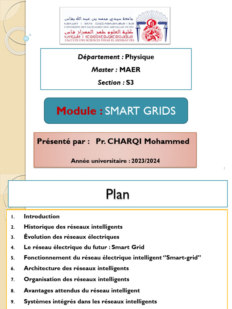 Cours de Smart Grids | PDF