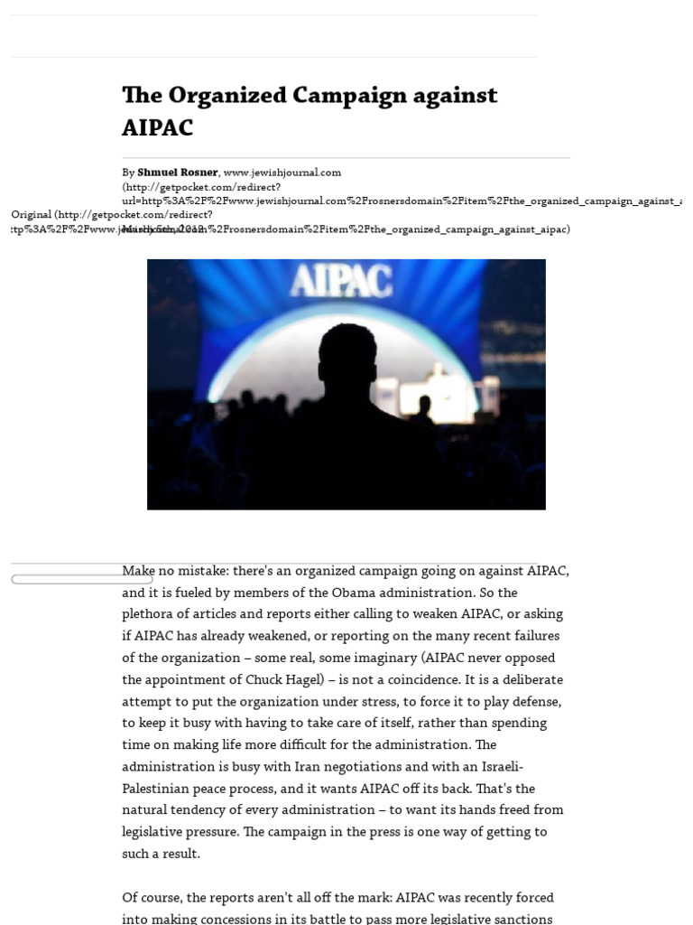 The-Organized-Campaign-against-AIPAC | PDF