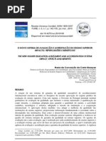 O NOVO SISTEMA DE AVALIAÇÃO E ACREDITAÇÃO DO ENSINO SUPERIOR