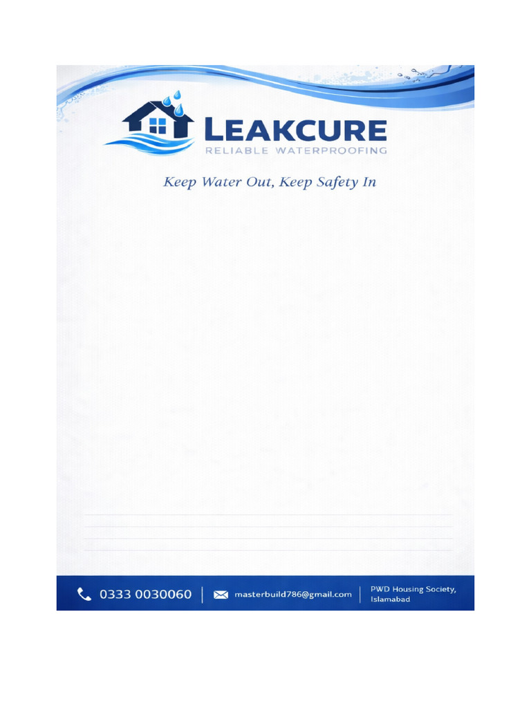 LeakCure Waterproofing Quotation (1) | PDF