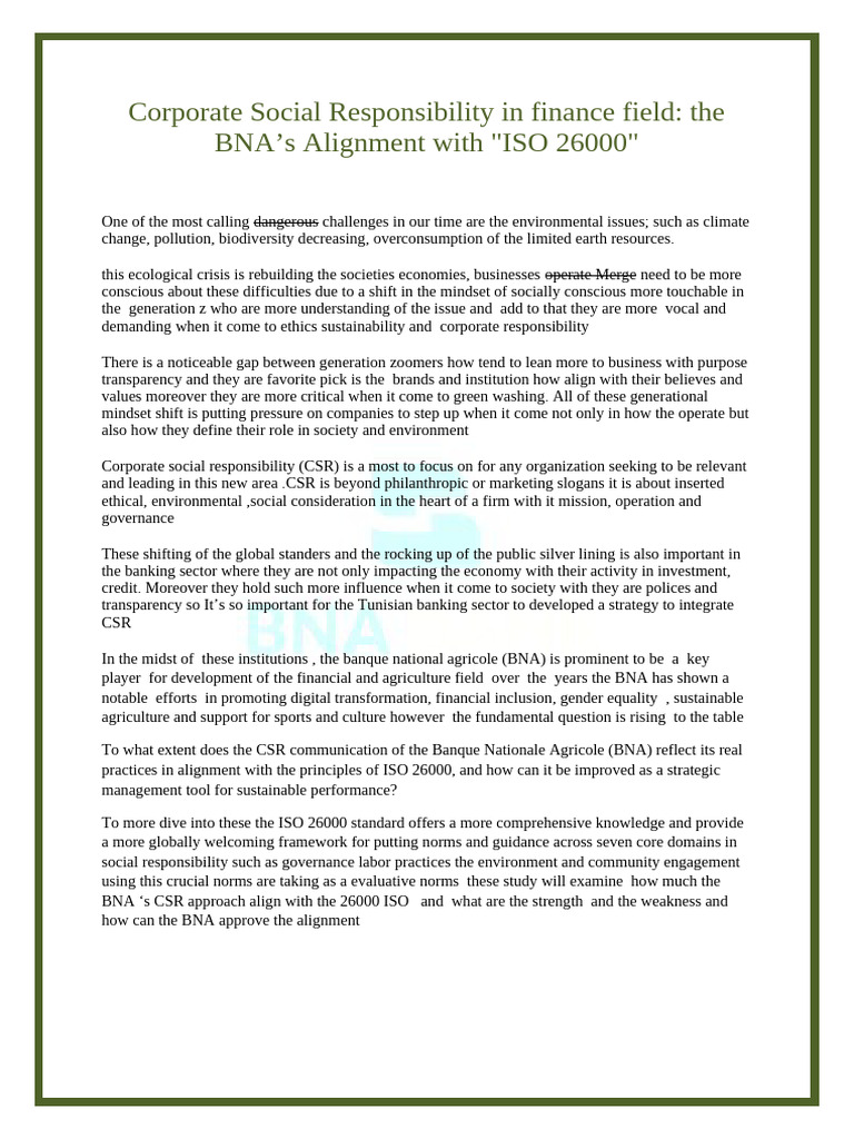 csr (1) | PDF | Corporate Social Responsibility | Sustainability