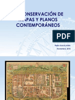 La Conservacion de Mapas y Planos Contemporáneos