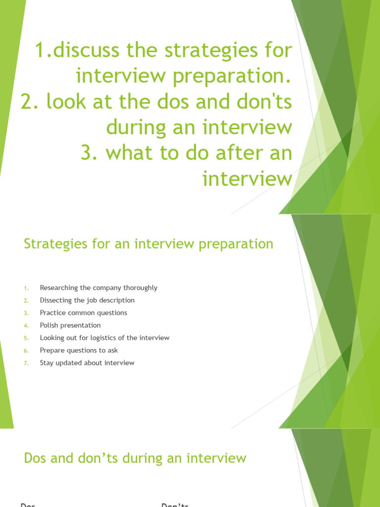 Communication Skills- Interview Preparation | PDF