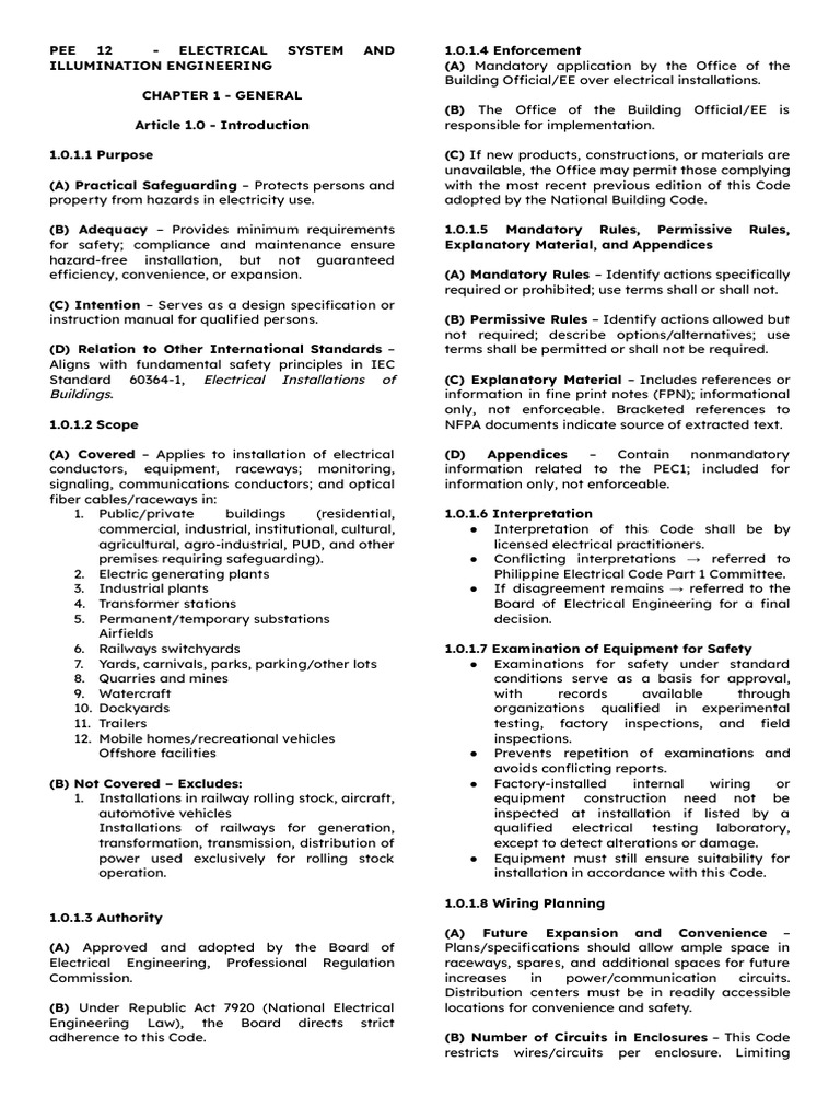 Pee 12 Electrical System and Illumination Engineering | PDF | Fuse ...