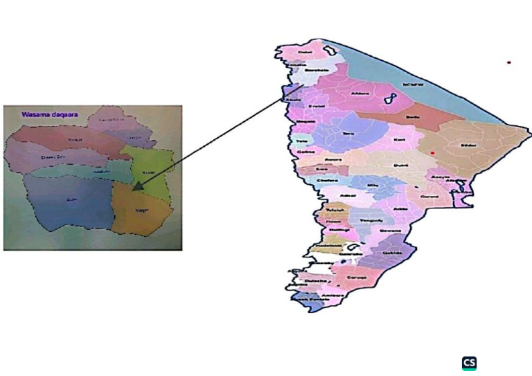 Wasama Woreda's Map | PDF