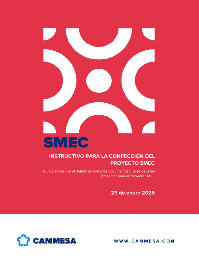 SMEC - Instructivo para Confección Del Proyecto SMEC | PDF