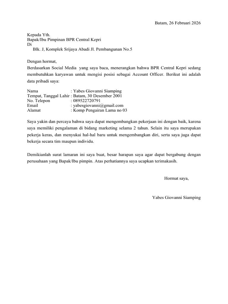 Bpr Central Kepri | PDF