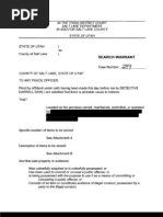 Search warrant and affidavit, Dec. 16, 2009, West Valley City Police Department investigation of Josh Powell