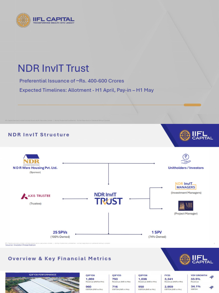 NDR InvIT Trust_April 2026 | PDF