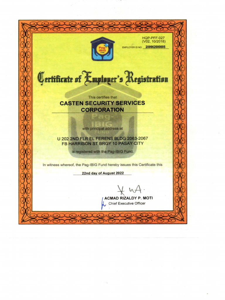 Hdmf Certification | PDF