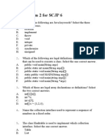 Mock Exam 2 For SCJP 6