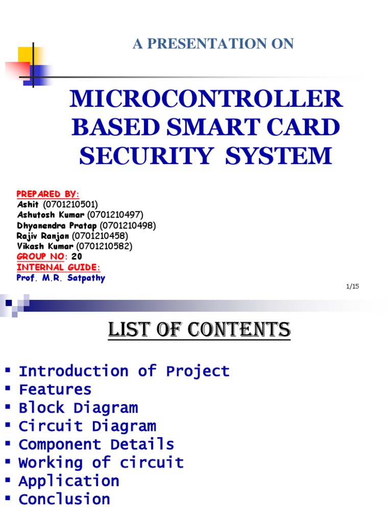 Microcontroller Smart Card Security System | PDF | Rectifier ...