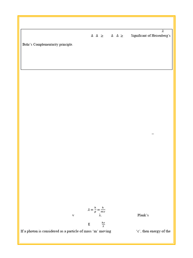 QM Notes 25-26 EC | PDF | Waves | Quantum Mechanics