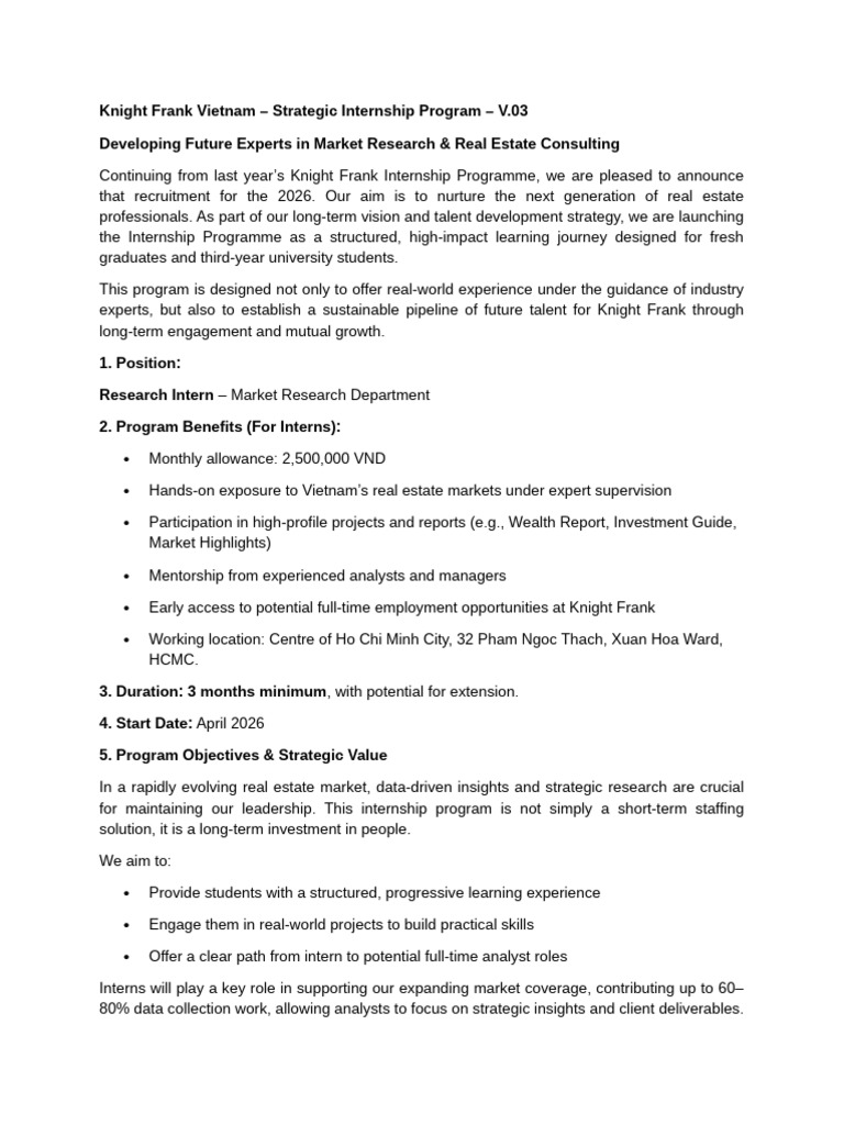 RES - Internship Programme V04 | PDF | Business