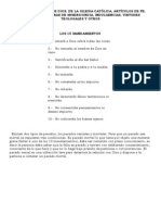 Los Mandamientos de Dios, de La Iglesia Católica, Artículos de Fe, Sacramentos, Obras de Misericordia, Indulgencias, Virtudes Teologales y Otros