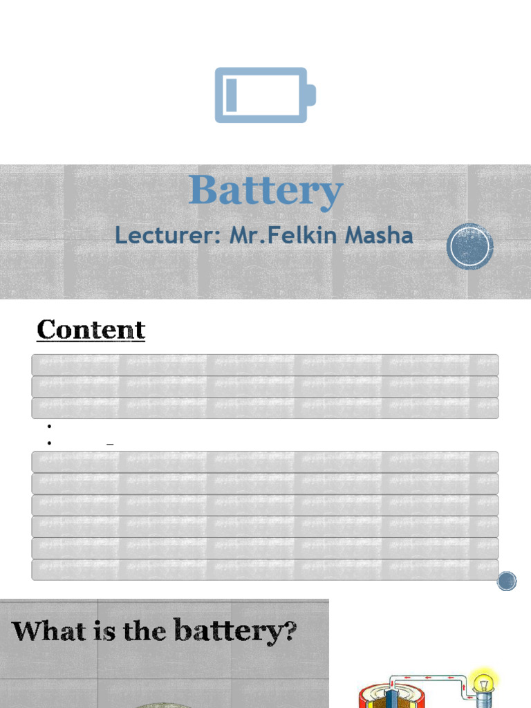 Battery | PDF