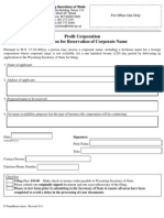 Wyoming Corporation Name Reservation