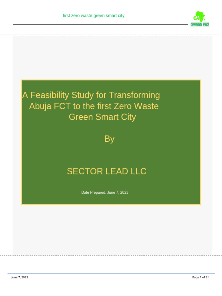 First Zero Waste Green Smart City | PDF