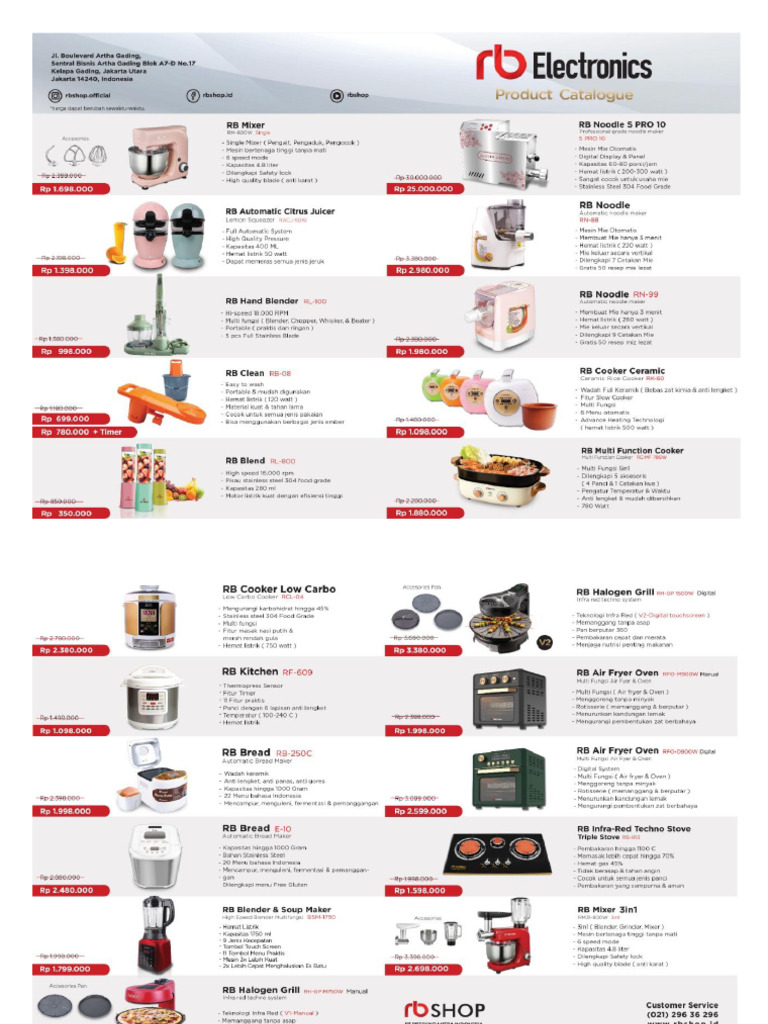Katalog Produk RB Electronics | PDF