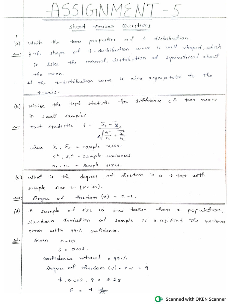 PS(Assignment-5) | PDF
