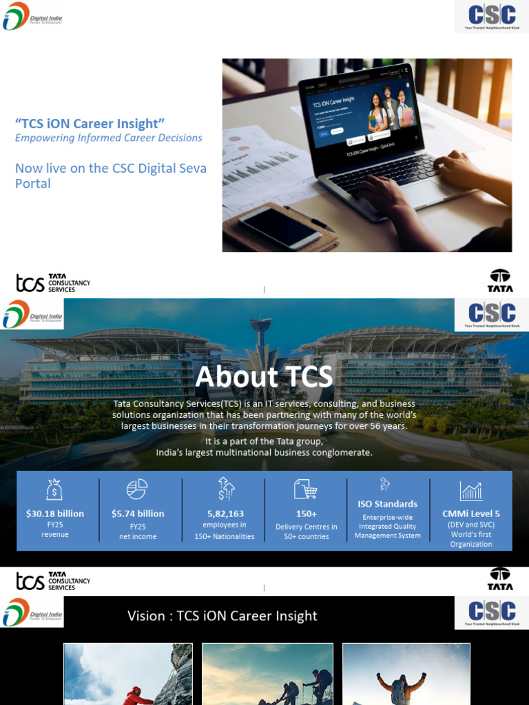 TCS ION Career Insight Available on DSP Portal | PDF