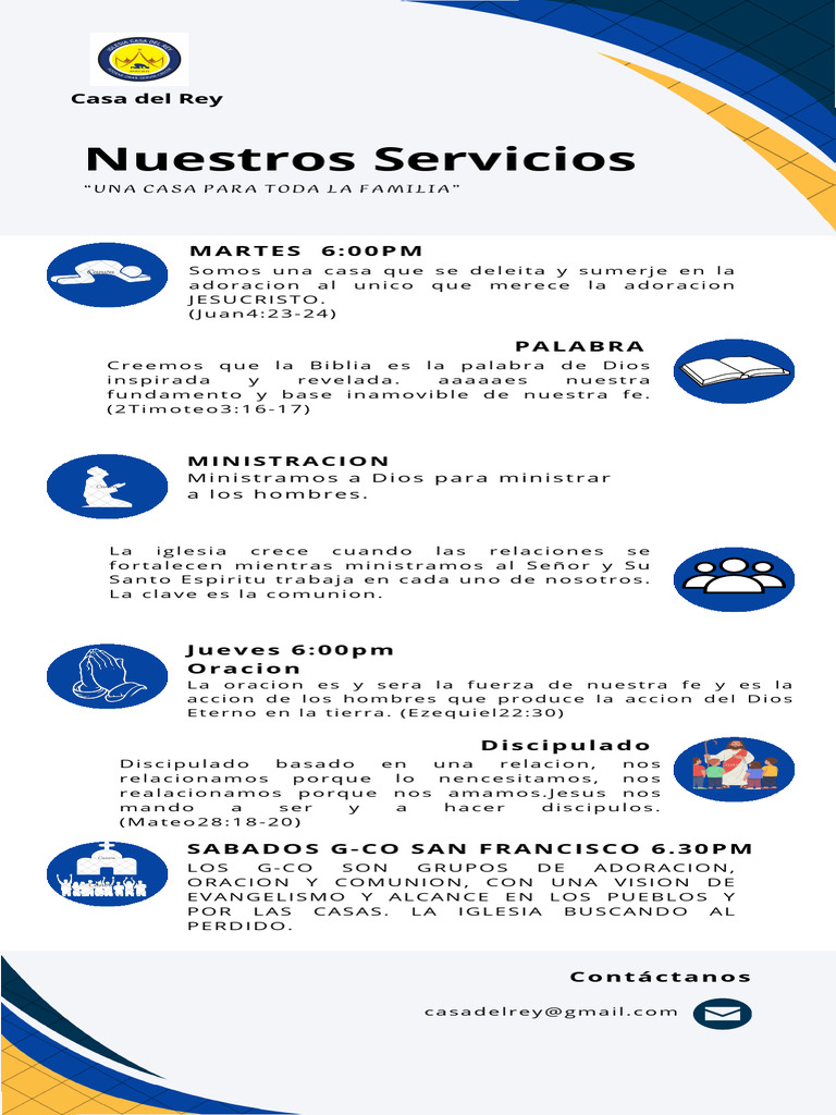 Infografía Servicios de La Empresa Corporativo Limpio Azul y Gris | PDF