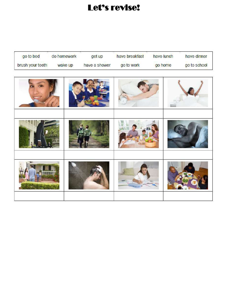 Revision Activities Simple Present | PDF