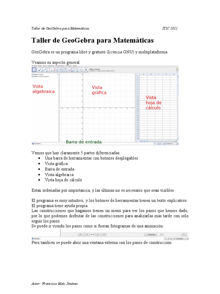 Taller de GeoGebra para Secundaria | PDF