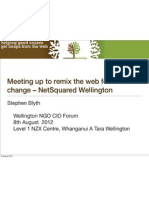 Meeting Up To Remix The Web For Social Change - NetSquared Wellington Presentation