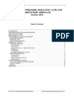 Sodium Carbonate Peroxyhydrate and Hydrogen Peroxide