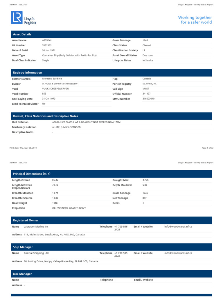 LR - Survey Status Report7052363ASTRON09052019 (4) | PDF