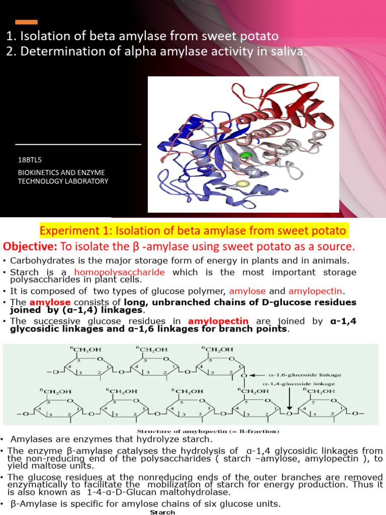 LAB_DEMO_Amylase Quantitative assay | PDF | Glucose | Starch