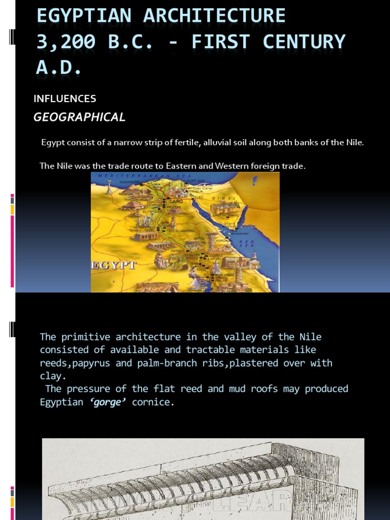 Characteristics of Egyptian Architecture | PDF | Pyramid | Ancient Egypt